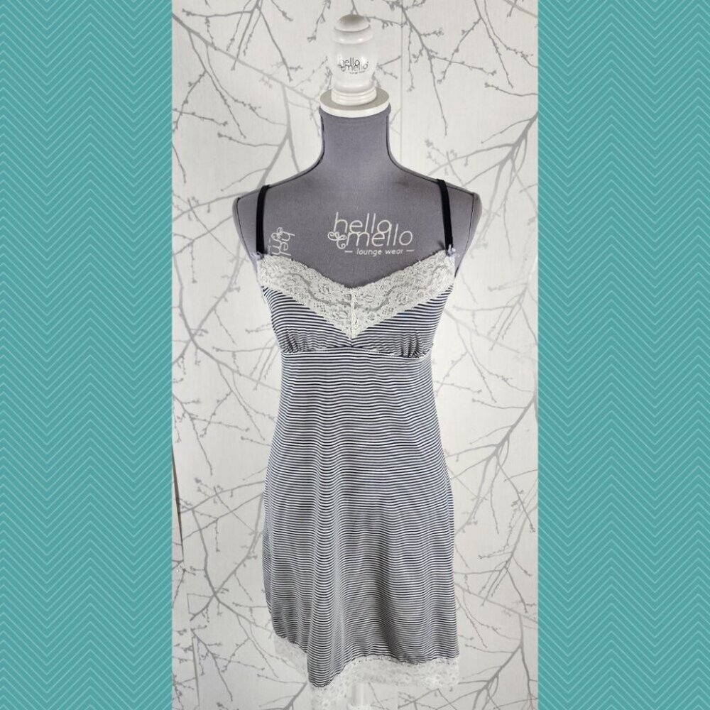 Laura Ashley Strappy Lace Detail Nightie Slip Dress